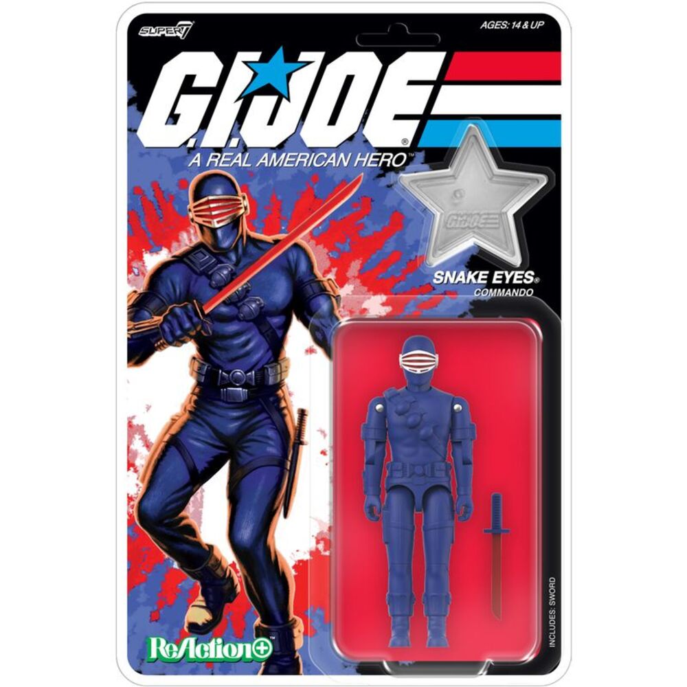 Super7 - G.I. Joe - ReAction+ Wv8 - Snake Eyes (America's 250th Anniversary)
